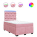 Pat box spring cu saltea, negru, 120x190 cm, catifea - WALTI WALTI