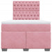 Pat box spring cu saltea, negru, 120x190 cm, catifea - WALTI WALTI