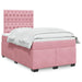 Pat box spring cu saltea, negru, 120x190 cm, catifea - WALTI WALTI