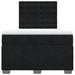 Pat box spring cu saltea, negru, 120x190 cm, catifea - WALTI WALTI