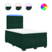 Pat box spring cu saltea, verde închis, 120x190 cm, catifea - WALTI WALTI