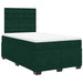 Pat box spring cu saltea, verde închis, 120x190 cm, catifea - WALTI WALTI