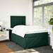 Pat box spring cu saltea, verde închis, 120x190 cm, catifea - WALTI WALTI