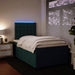 Pat box spring cu saltea, verde închis, 120x190 cm, catifea - WALTI WALTI