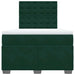 Pat box spring cu saltea, verde închis, 120x190 cm, catifea - WALTI WALTI