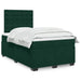 Pat box spring cu saltea, verde închis, 120x190 cm, catifea - WALTI WALTI