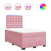 Pat box spring cu saltea, negru, 120x190 cm, catifea - WALTI WALTI