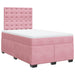 Pat box spring cu saltea, negru, 120x190 cm, catifea - WALTI WALTI