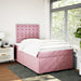 Pat box spring cu saltea, negru, 120x190 cm, catifea - WALTI WALTI