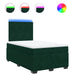Pat box spring cu saltea, verde închis, 120x200 cm, catifea - WALTI WALTI