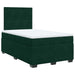 Pat box spring cu saltea, verde închis, 120x200 cm, catifea - WALTI WALTI