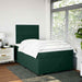 Pat box spring cu saltea, verde închis, 120x200 cm, catifea - WALTI WALTI