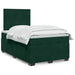Pat box spring cu saltea, verde închis, 120x200 cm, catifea - WALTI WALTI
