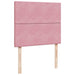 Pat box spring cu saltea, roz, 120x200 cm, catifea - WALTI WALTI