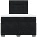 Pat box spring cu saltea, negru, 120x200 cm, catifea - WALTI WALTI