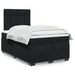 Pat box spring cu saltea, negru, 120x200 cm, catifea - WALTI WALTI