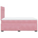 Pat box spring cu saltea, roz, 120x200 cm, catifea - WALTI WALTI