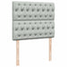 Pat continental cu saltea, gri deschis, 120x200 cm, catifea - WALTI WALTI