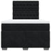 Pat box spring cu saltea, negru, 120x200 cm, catifea - WALTI WALTI