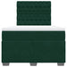 Pat box spring cu saltea, verde închis, 120x200 cm, catifea - WALTI WALTI