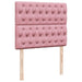 Pat box spring cu saltea, roz, 120x200 cm, catifea - WALTI WALTI