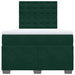 Pat box spring cu saltea, verde închis, 120x200 cm, catifea - WALTI WALTI