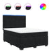Pat box spring cu saltea, negru, 140x190 cm, catifea - WALTI WALTI