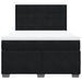 Pat box spring cu saltea, negru, 140x190 cm, catifea - WALTI WALTI