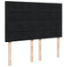 Pat box spring cu saltea, negru, 140x190 cm, catifea - WALTI WALTI