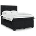 Pat box spring cu saltea, negru, 140x190 cm, catifea - WALTI WALTI