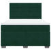 Pat box spring cu saltea, verde închis, 140x190 cm, catifea - WALTI WALTI