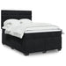 Pat box spring cu saltea, negru, 140x190 cm, catifea - WALTI WALTI