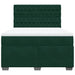 Pat box spring cu saltea, verde închis, 140x190 cm, catifea - WALTI WALTI