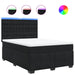 Pat box spring cu saltea, negru, 140x190 cm, catifea - WALTI WALTI