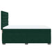 Pat box spring cu saltea, verde închis, 140x190 cm, catifea - WALTI WALTI