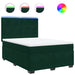 Pat box spring cu saltea, verde închis, 140x200 cm, catifea - WALTI WALTI