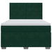 Pat box spring cu saltea, verde închis, 140x200 cm, catifea - WALTI WALTI