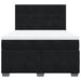 Pat box spring cu saltea, negru, 140x200 cm, catifea - WALTI WALTI