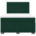 Pat box spring cu saltea, verde închis, 140x200 cm, catifea - WALTI WALTI