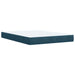 Pat box spring cu saltea, albastru, 140x200 cm, catifea - WALTI WALTI