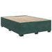 Pat box spring cu saltea, verde închis, 140x200 cm, catifea - WALTI WALTI