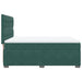 Pat box spring cu saltea, verde închis, 140x200 cm, catifea - WALTI WALTI