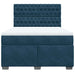 Pat box spring cu saltea, albastru, 140x200 cm, catifea - WALTI WALTI