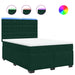 Pat box spring cu saltea, verde închis, 140x200 cm, catifea - WALTI WALTI