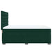 Pat box spring cu saltea, verde închis, 140x200 cm, catifea - WALTI WALTI