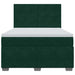 Pat box spring cu saltea, verde închis, 160x200 cm, catifea - WALTI WALTI