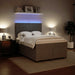 Pat box spring cu saltea, gri deschis, 160x200 cm, catifea - WALTI WALTI