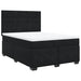Pat box spring cu saltea, negru, 160x200 cm, catifea - WALTI WALTI