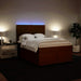 Pat box spring cu saltea, roz, 160x200 cm, catifea - WALTI WALTI