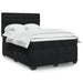 Pat box spring cu saltea, negru, 160x200 cm, catifea - WALTI WALTI